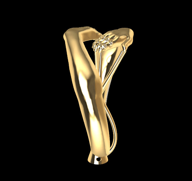 HAND RING 03 3D print model_3