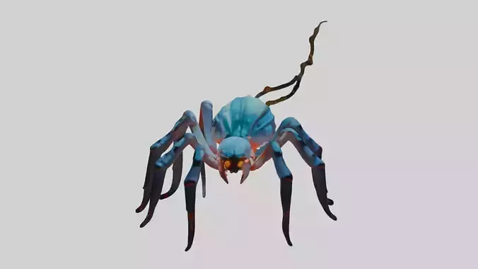 Fantasy Spider 3D Game Ready Printable Design