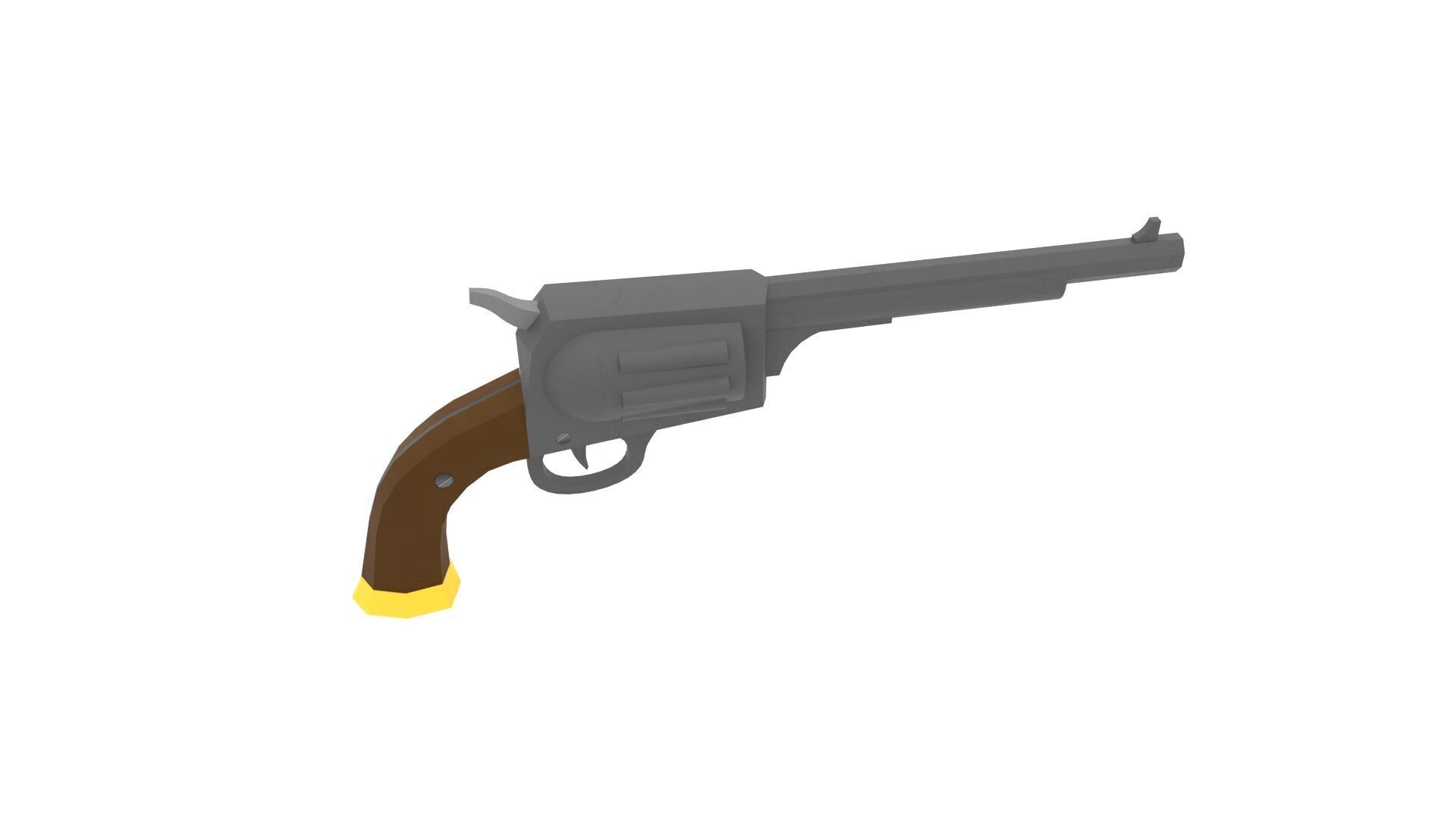 Low Poly Western Colt Free low-poly 3D model_2