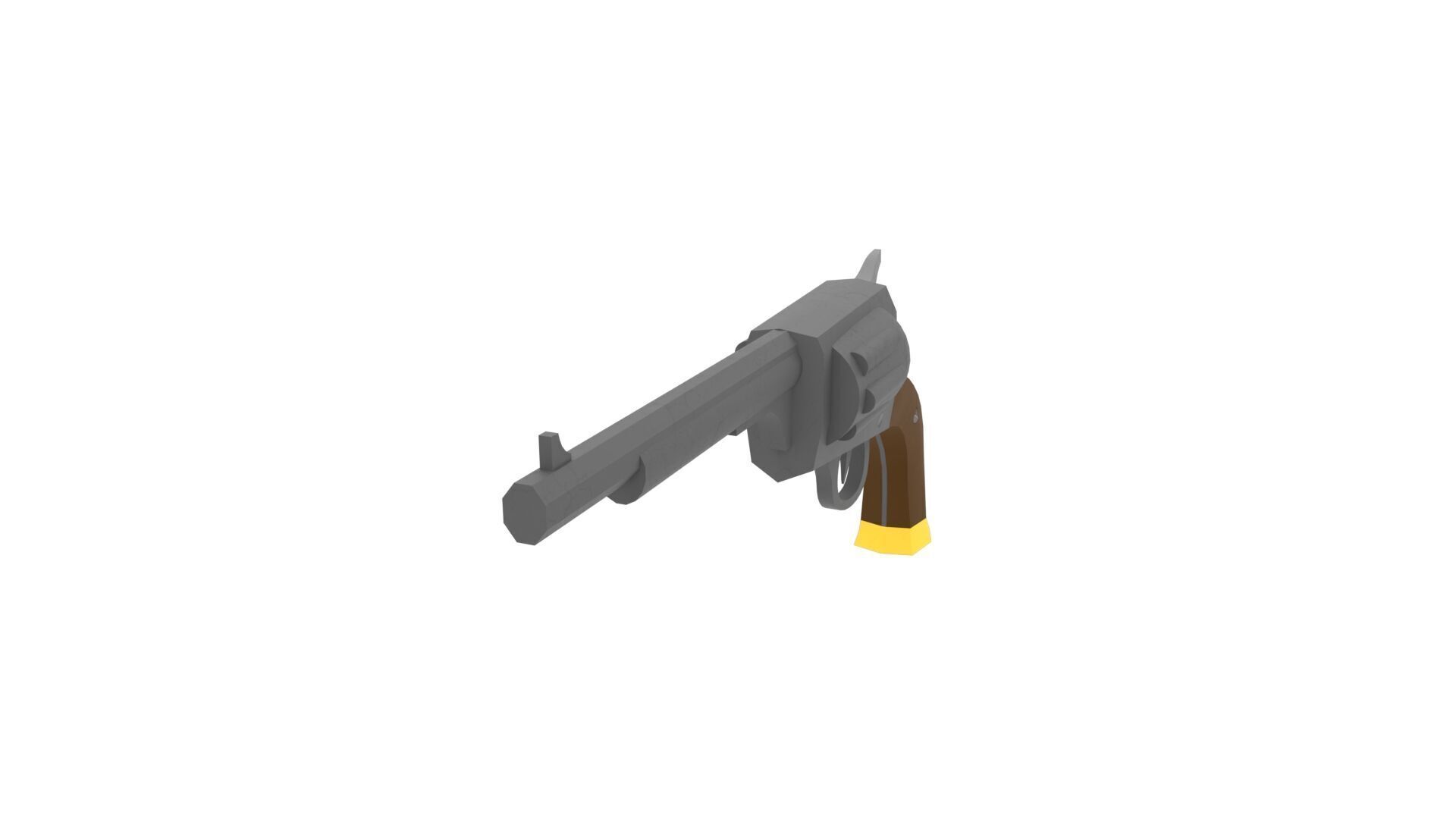 Low Poly Western Colt Free low-poly 3D model_6