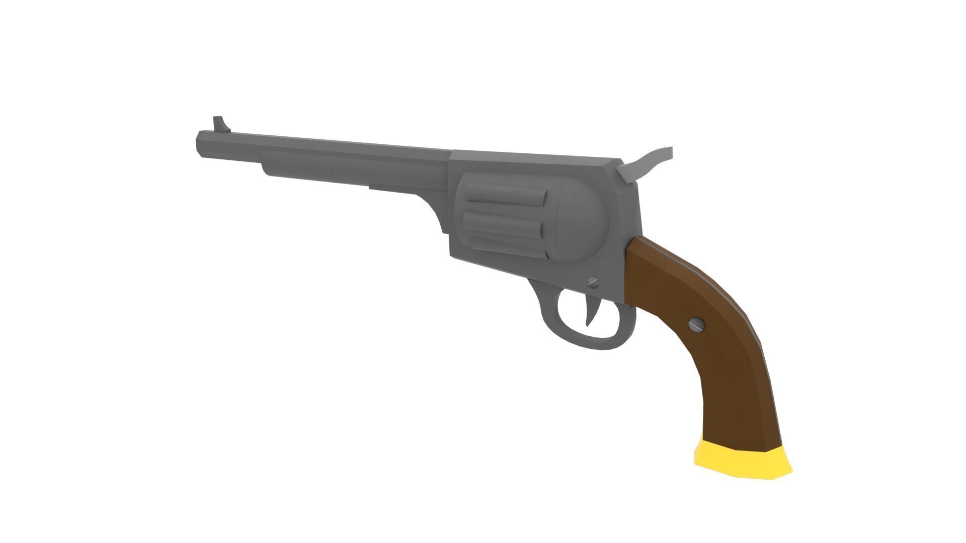 Low Poly Western Colt Free low-poly 3D model_7
