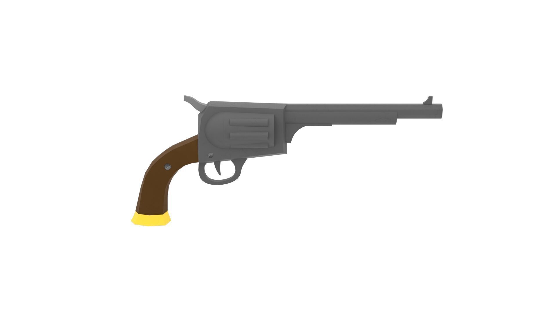 Low Poly Western Colt Free low-poly 3D model_3