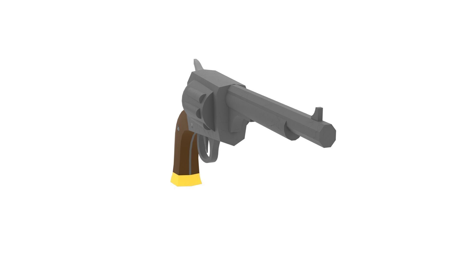 Low Poly Western Colt Free low-poly 3D model_8