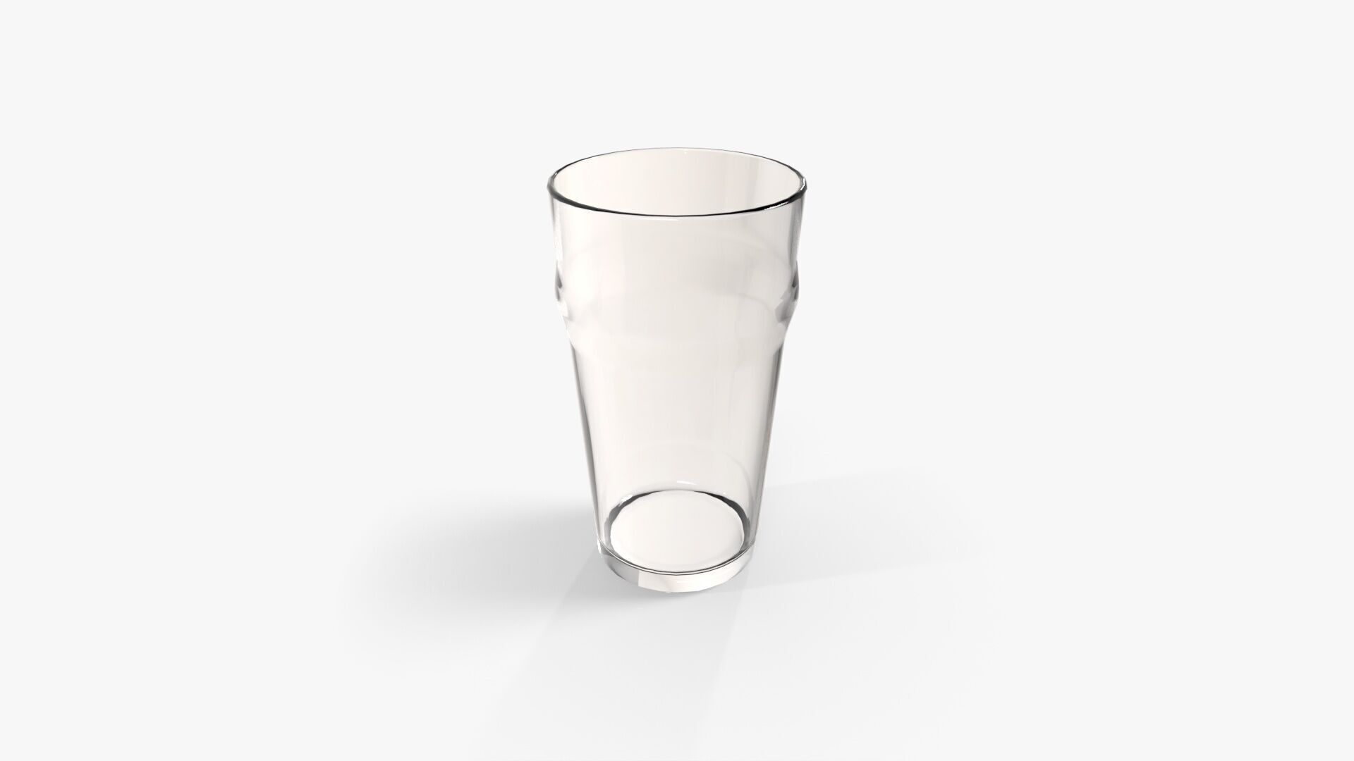 Nonic Pint Glass Low-poly 3D model_3