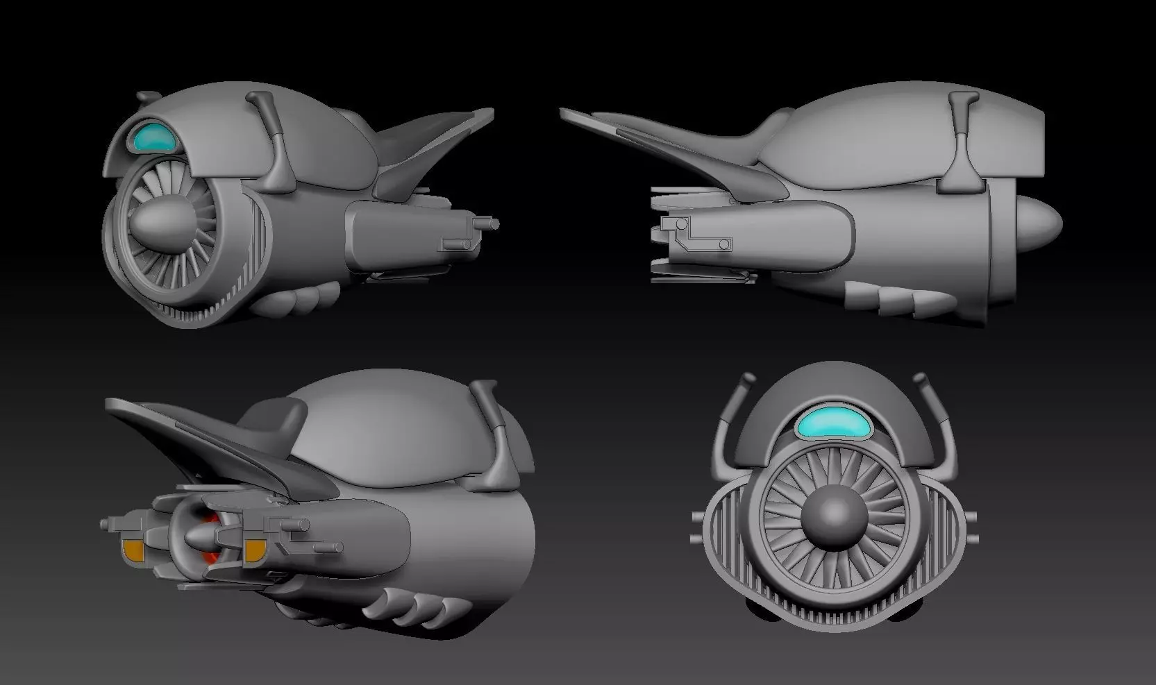 sh figuarts SCI-FI JET BIKE Model kit 3D print model_0