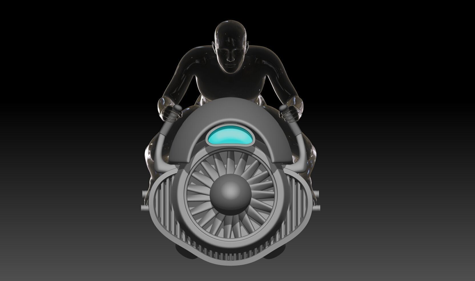 sh figuarts SCI-FI JET BIKE Model kit 3D print model_3