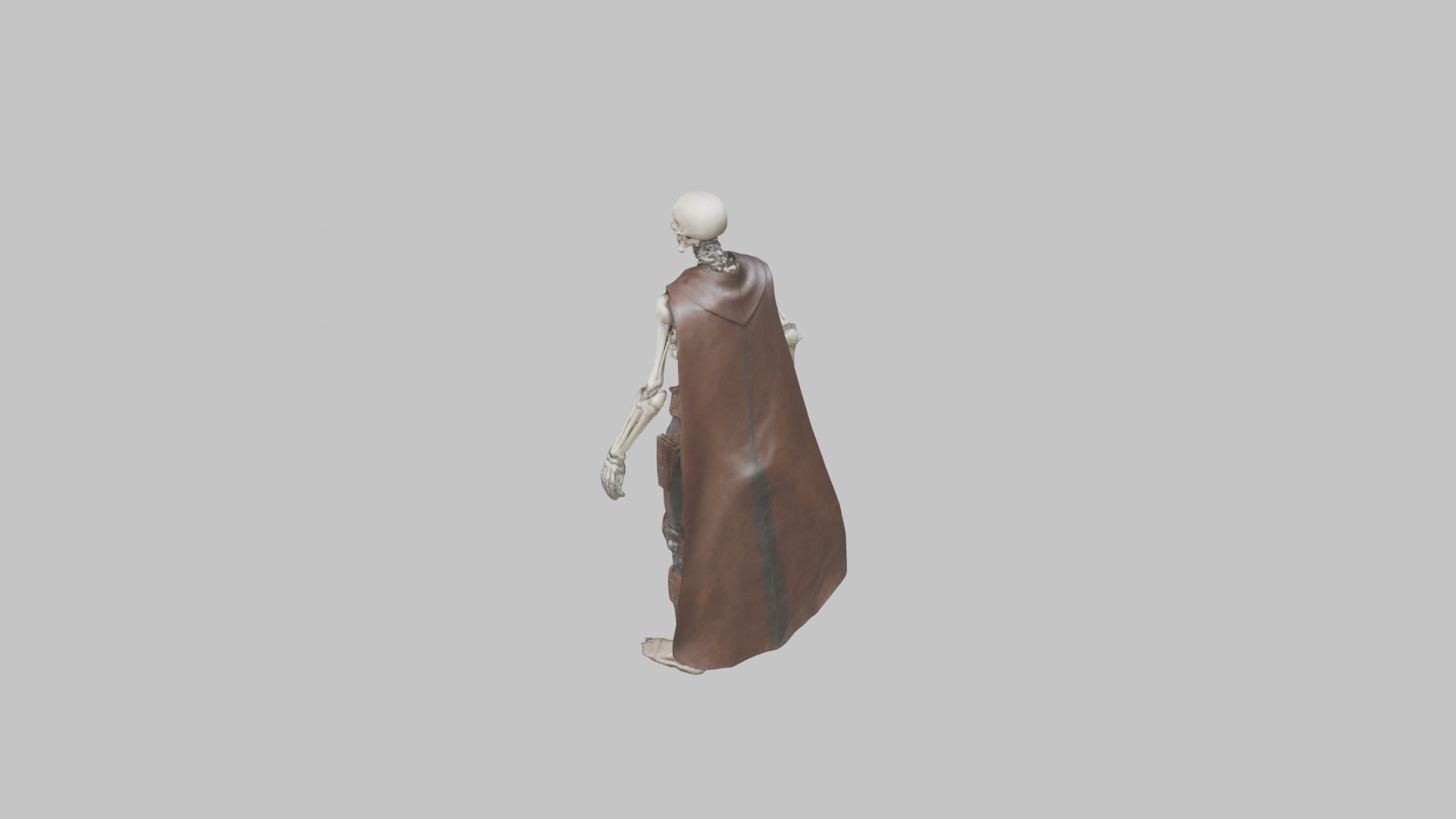 Sci fi robot Skeleton Rigged Animated Low-poly 3D model_5