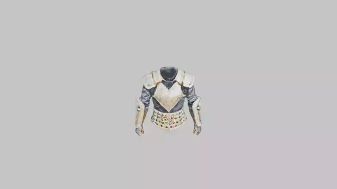 Medieval Royal armor set gold