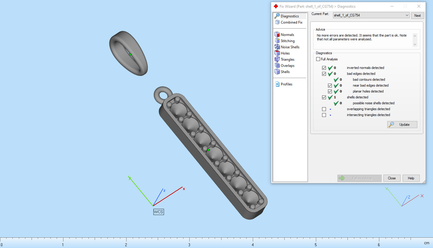 Initial letter I pendant model 754 3D print model_6