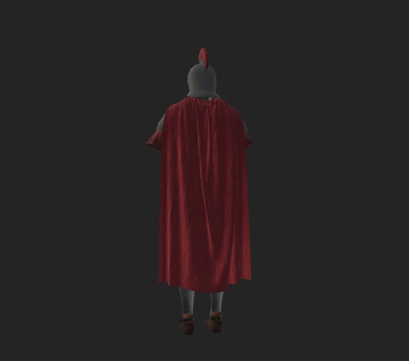 Roman Soldier Armor Low-poly 3D model_6