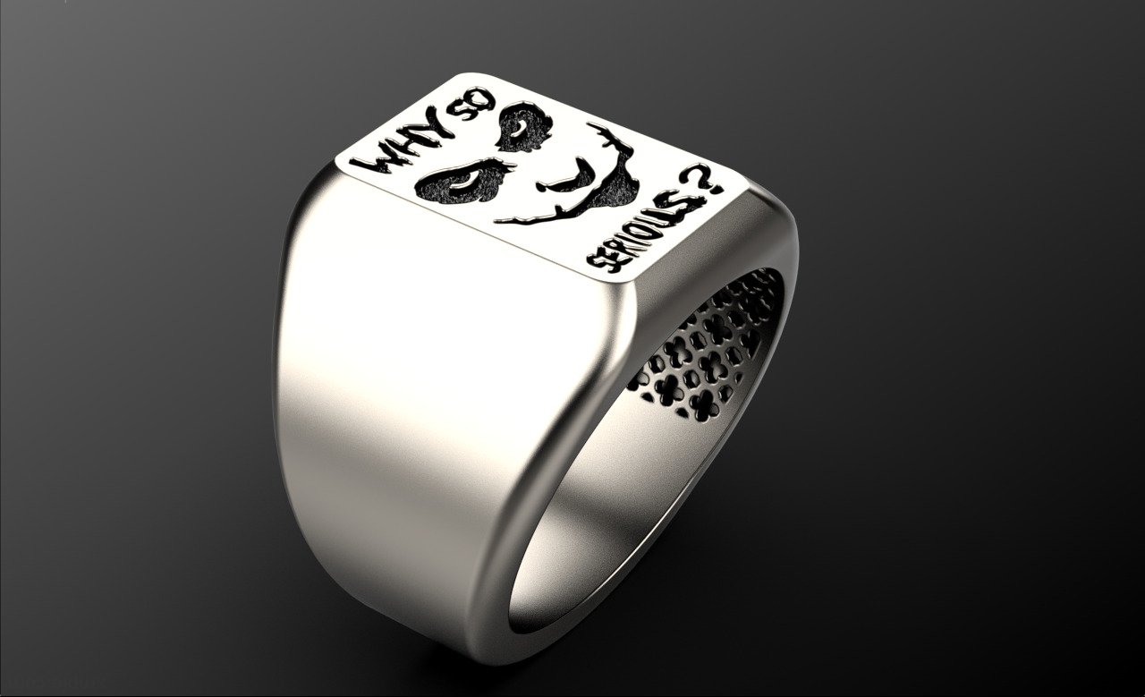 Joker ring  3D print model_1