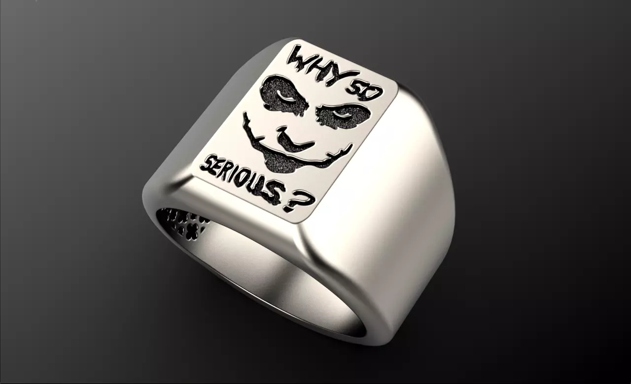 Joker ring  3D print model_0