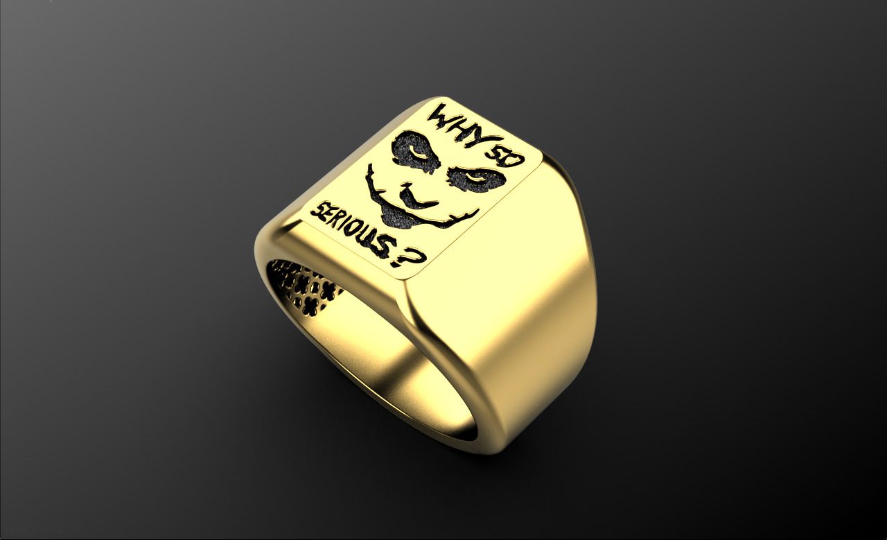 Joker ring  3D print model_2