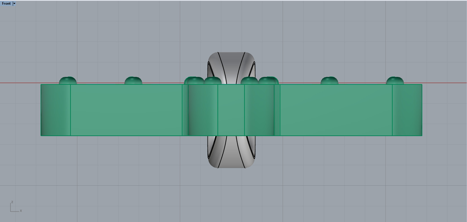 Initial letter T pendant model 755 3D print model_8