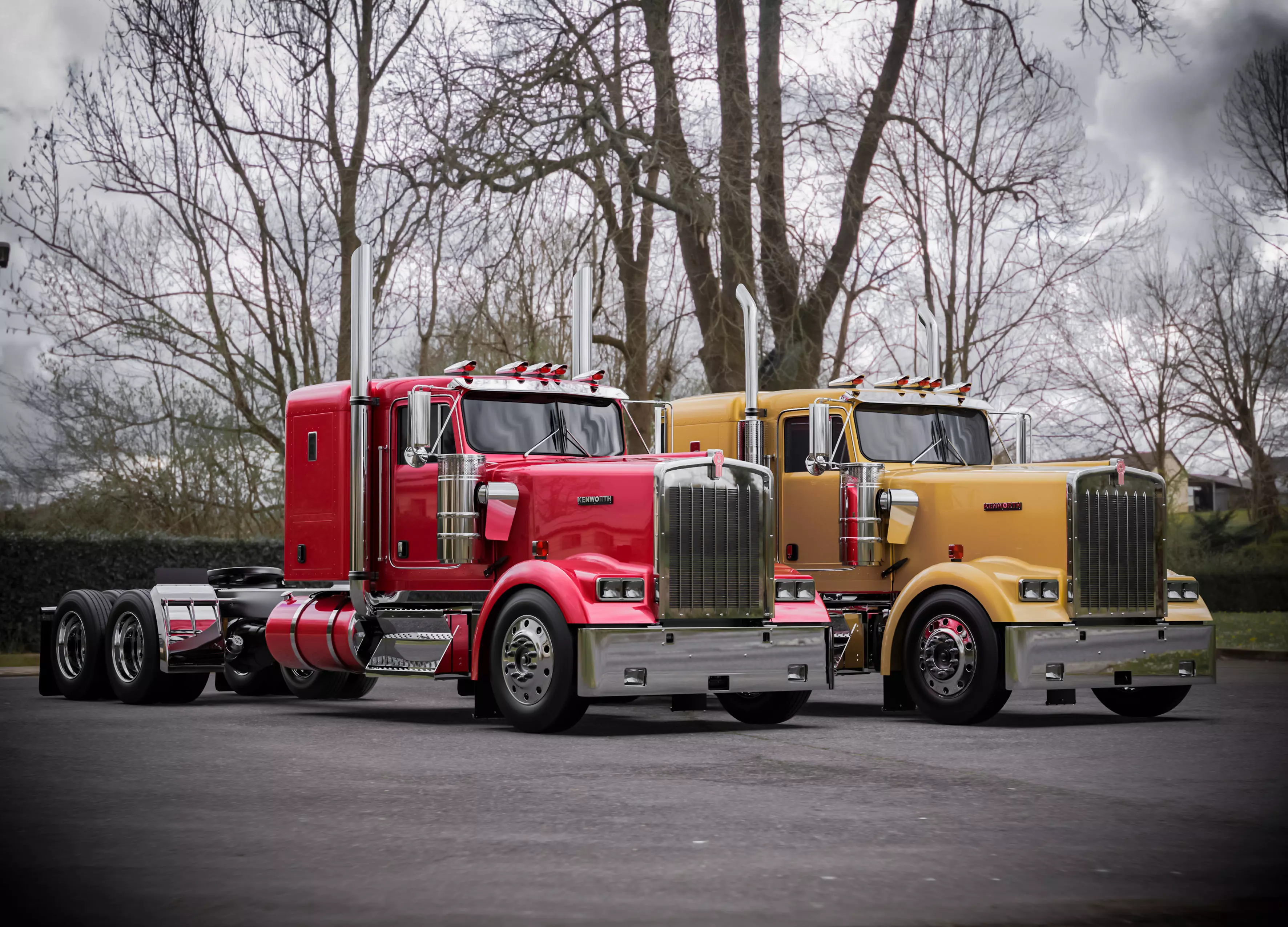 Kenworth W900 1974 3D model_0