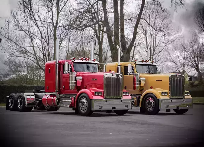 Kenworth W900 1974 3D model