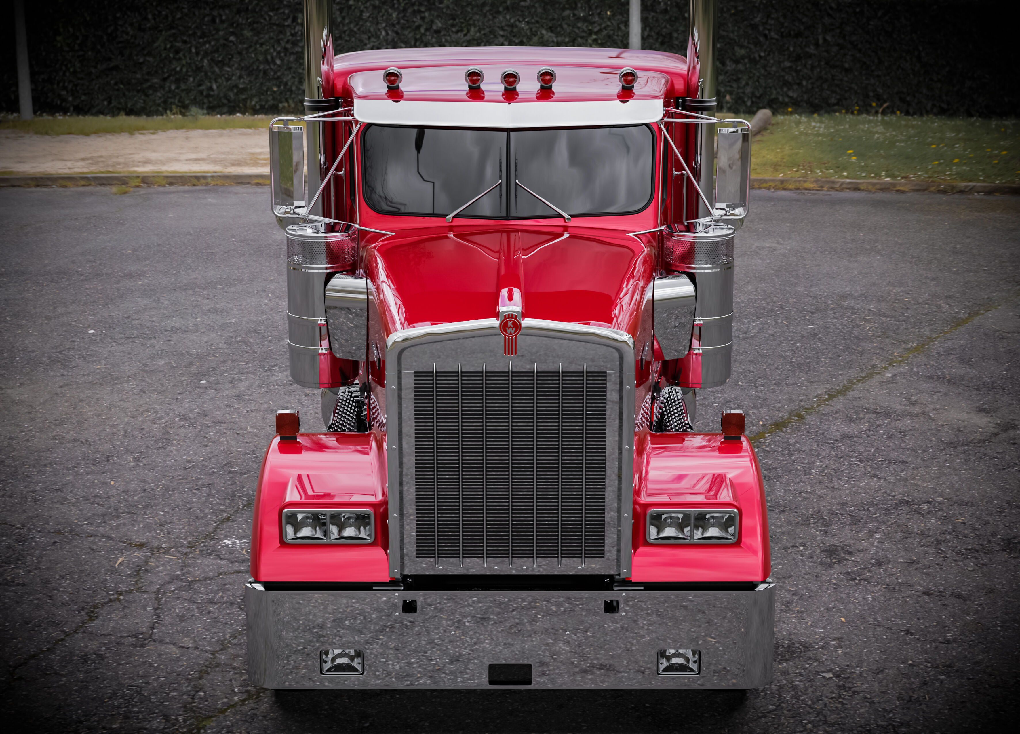 Kenworth W900 1974 3D model_1