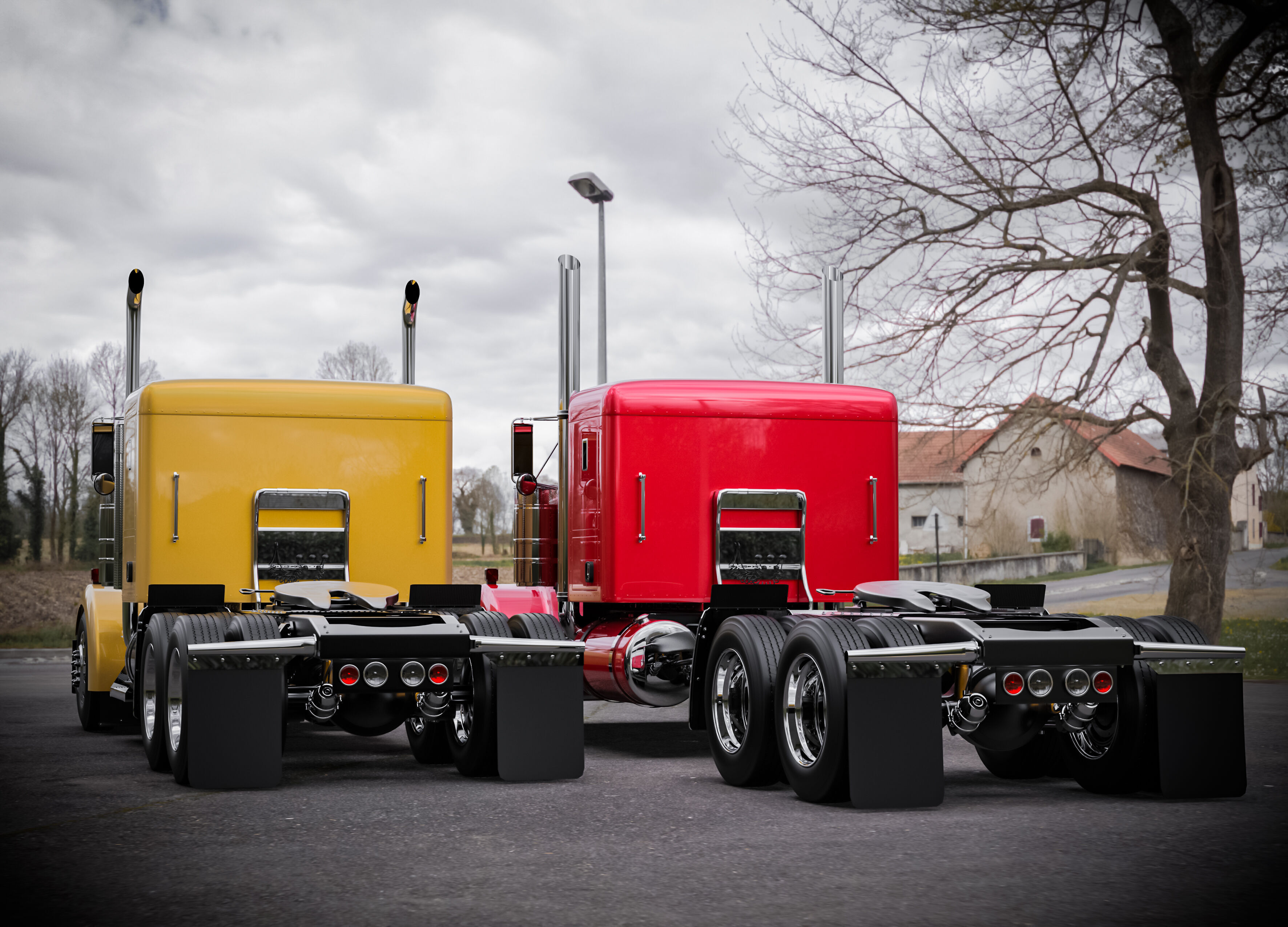 Kenworth W900 1974 3D model_4