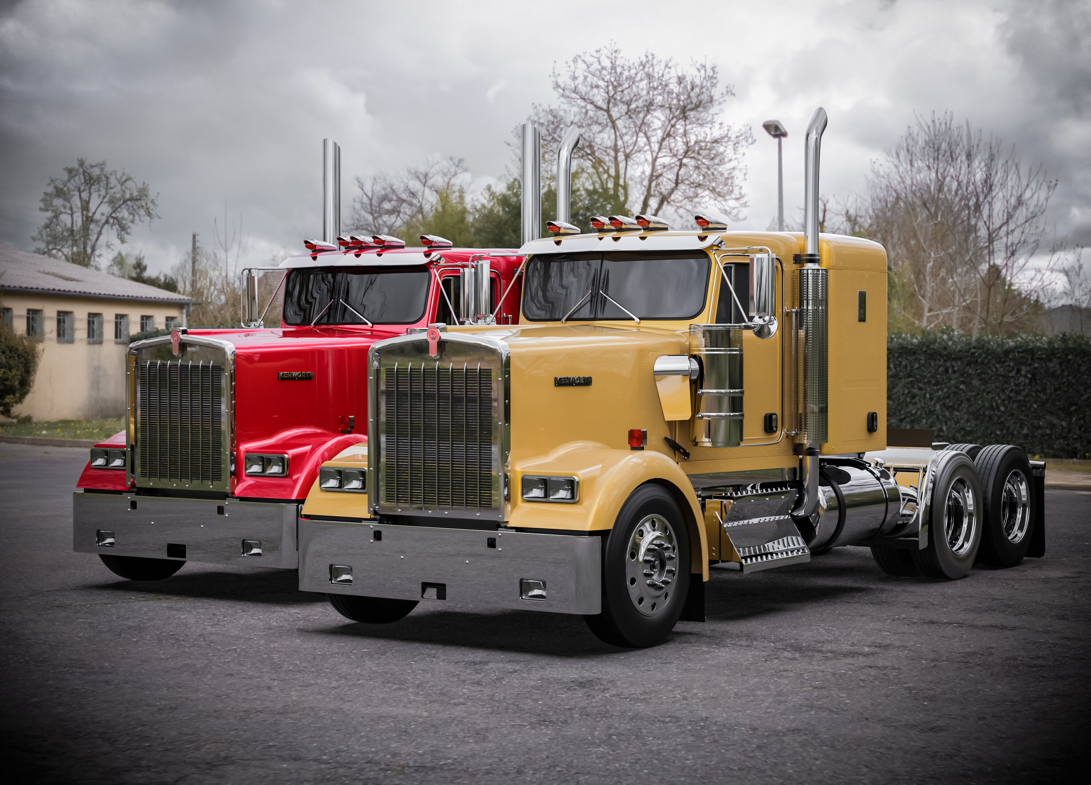 Kenworth W900 1974 3D model_3