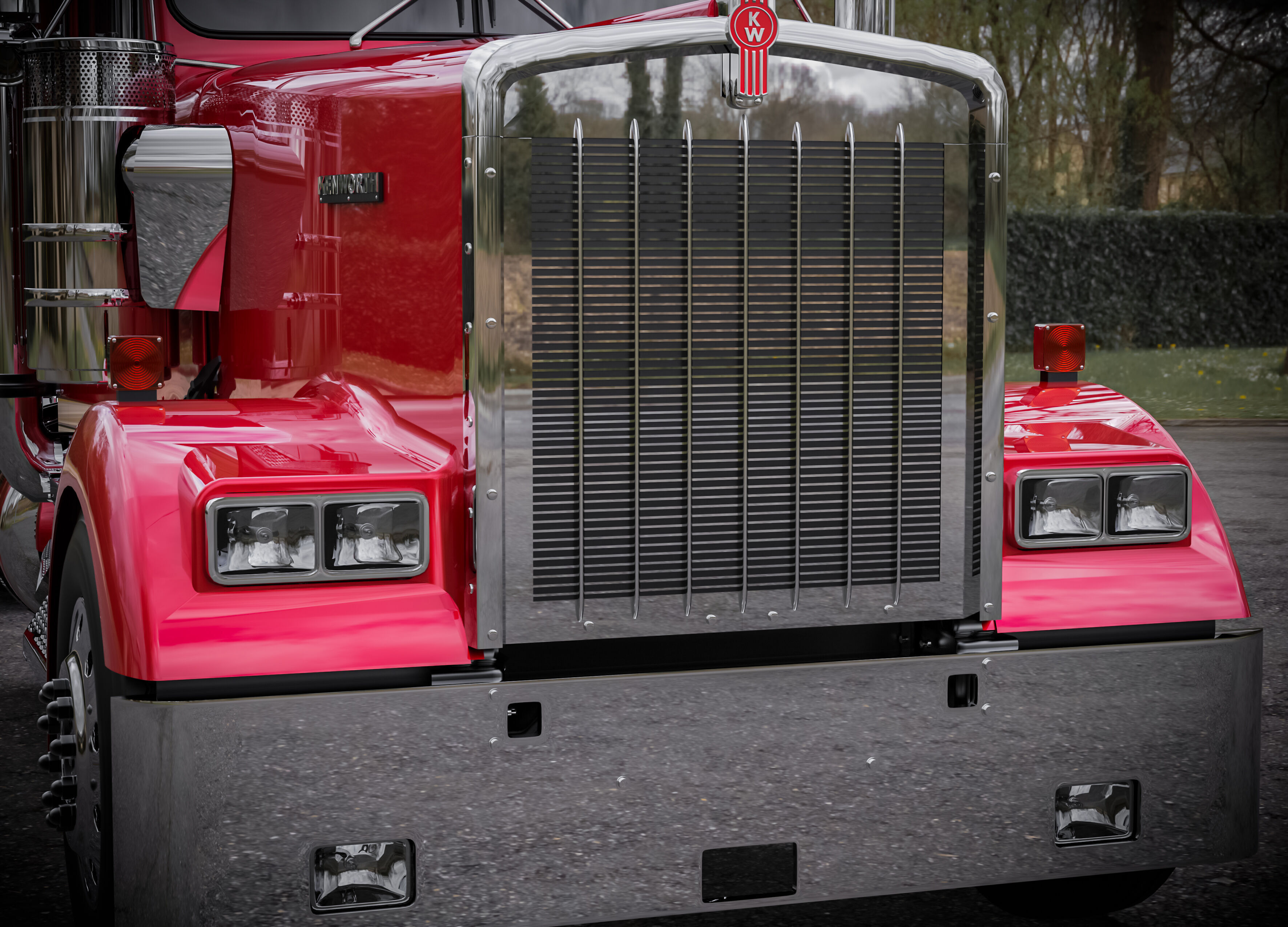 Kenworth W900 1974 3D model_7