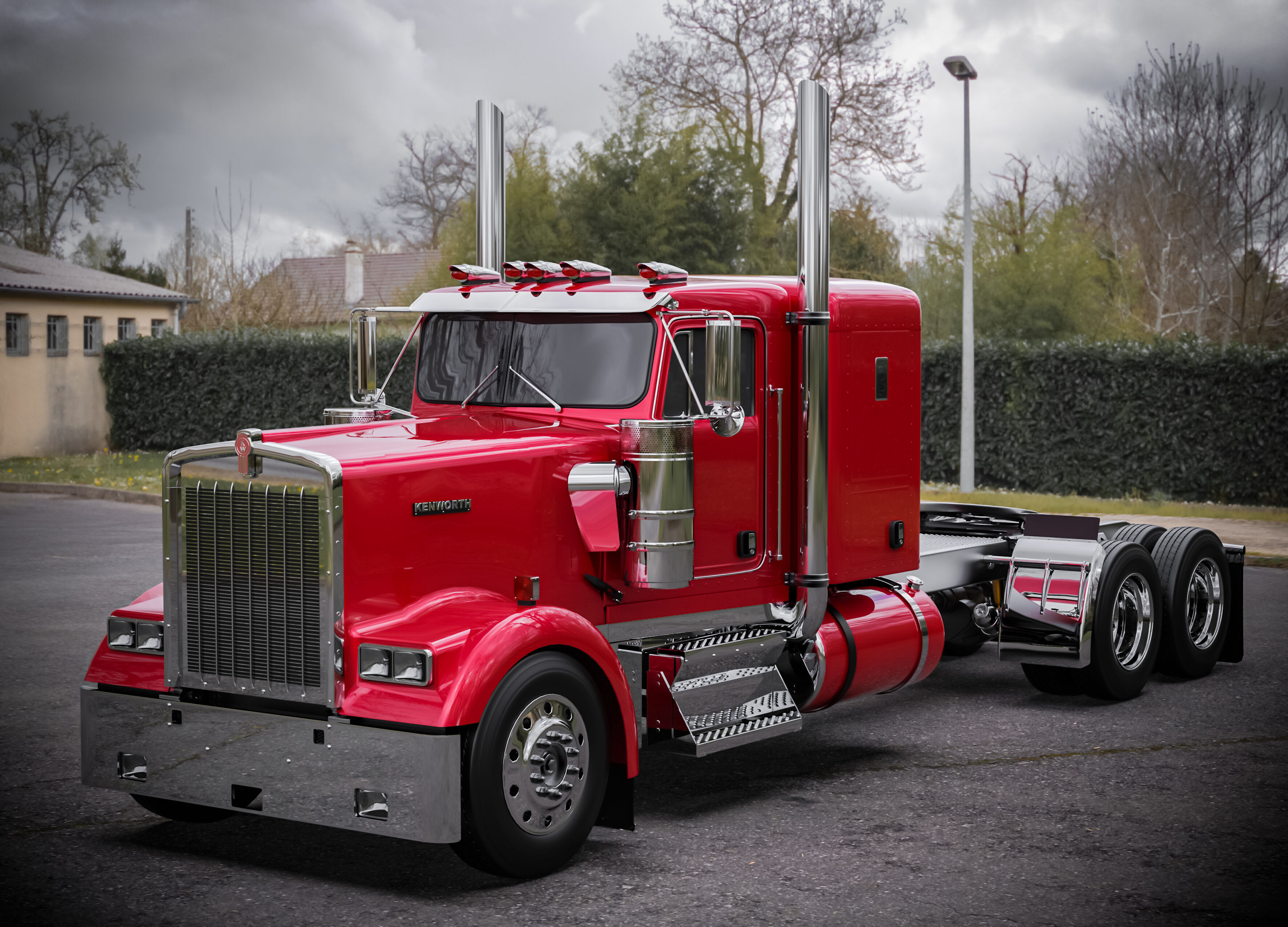 Kenworth W900 1974 3D model_6