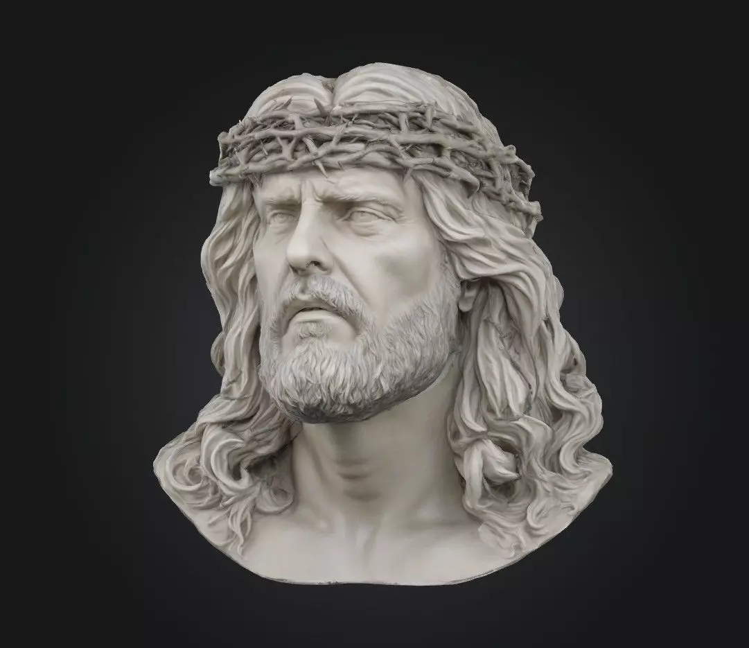 Jesus Head Bust 3D Print Model 3D print model_0