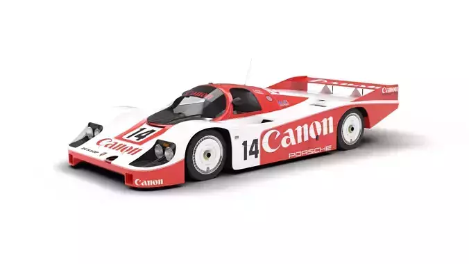 Porsche 956 Group C 1982 Canon Racing 3d model  3D model