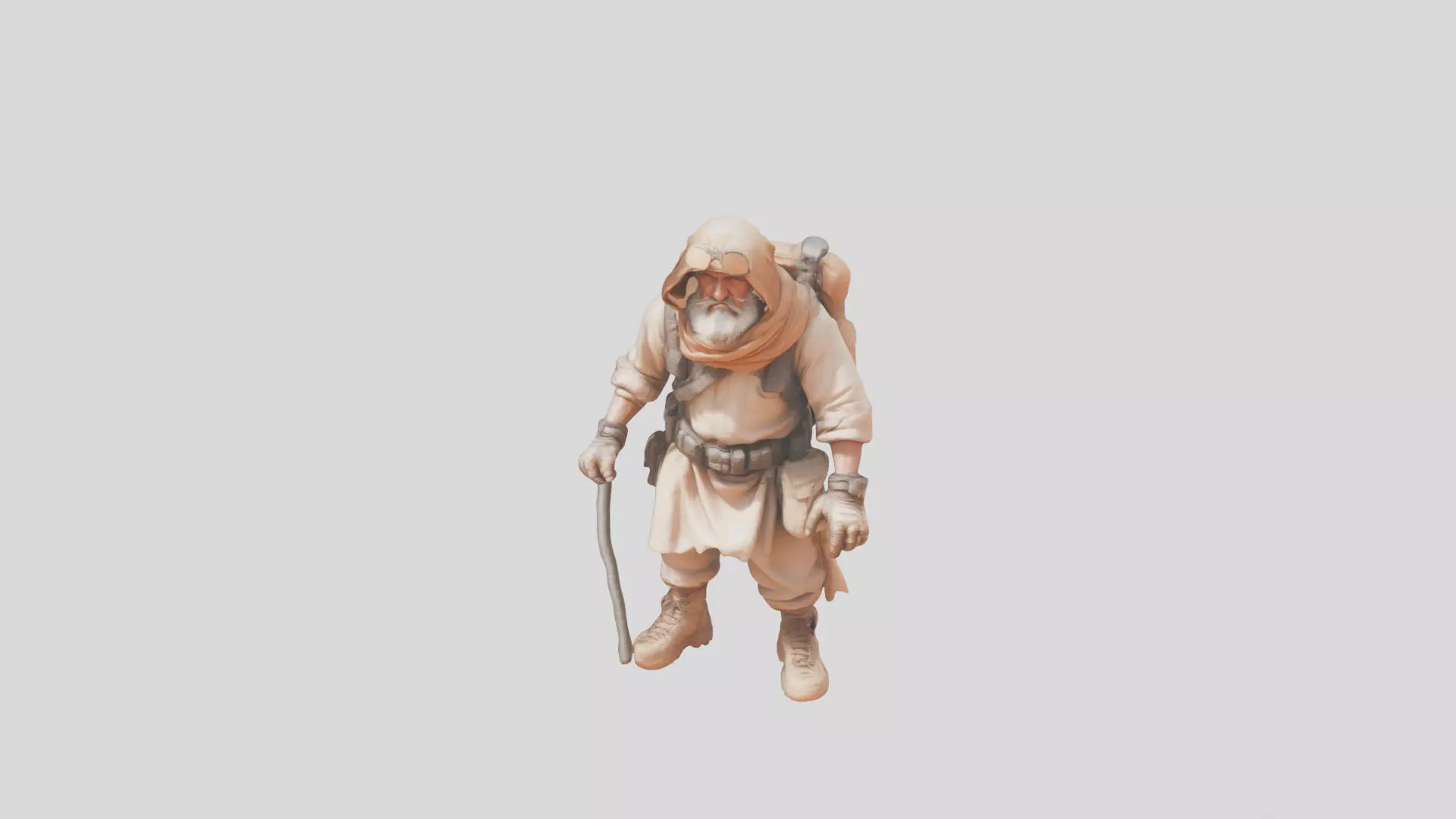 Stylized Character Low-poly 3D model