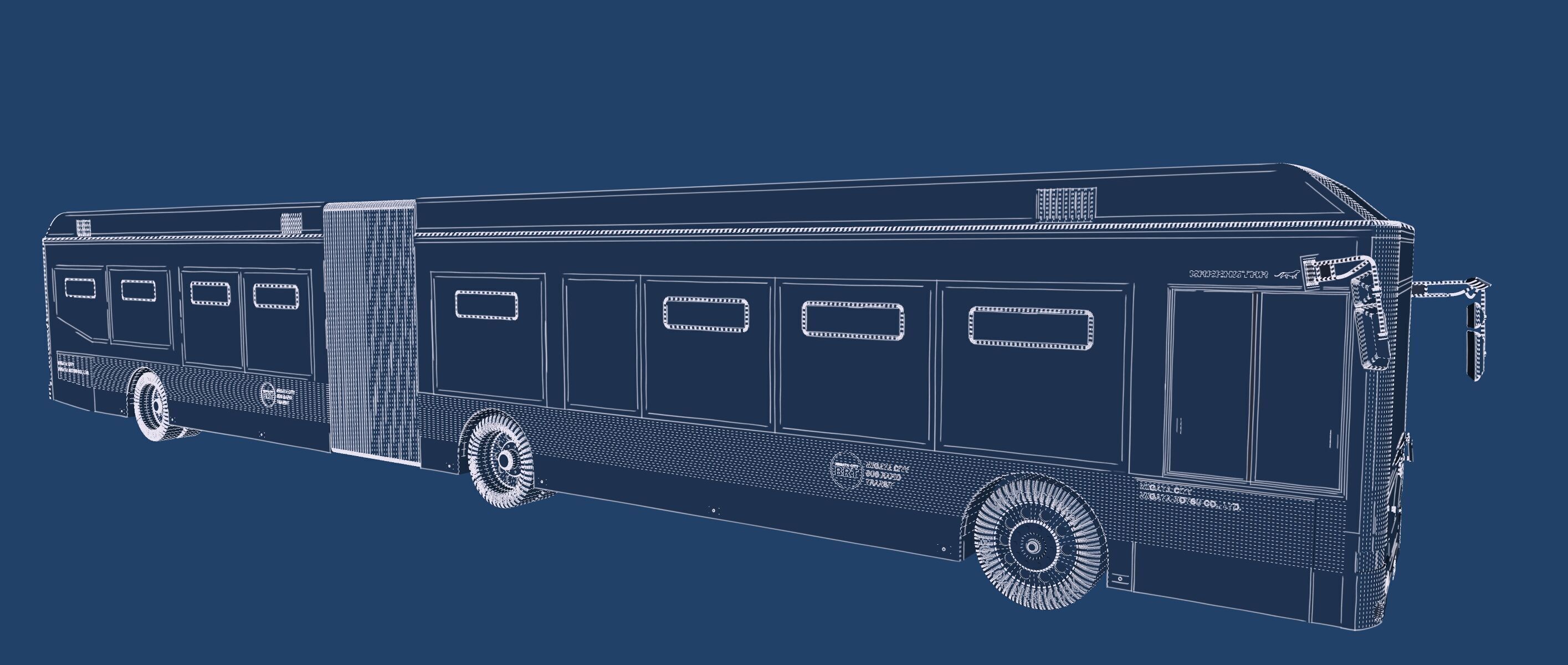 NIIGATA CITY BUS 3D model_34
