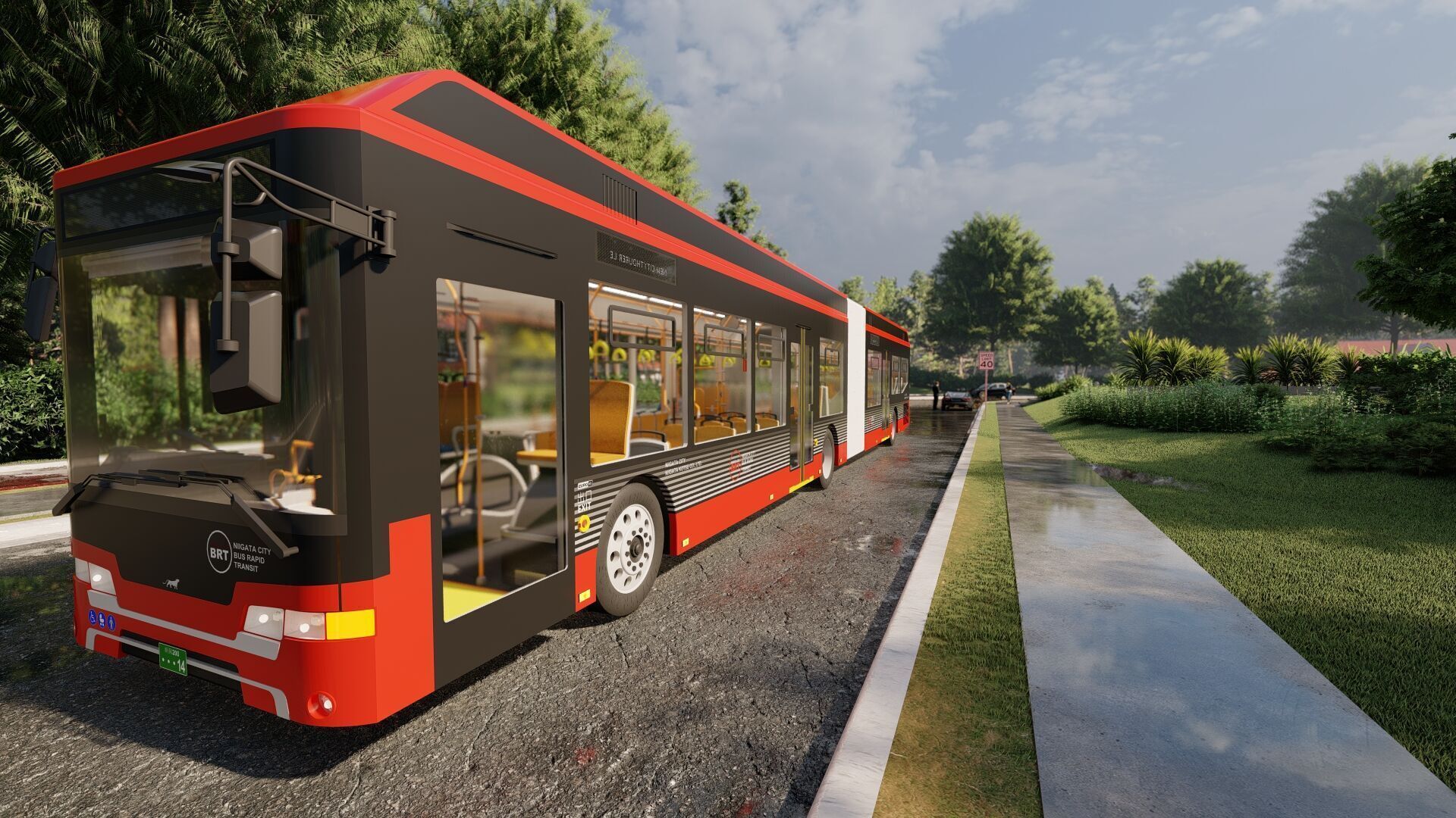 NIIGATA CITY BUS 3D model_3
