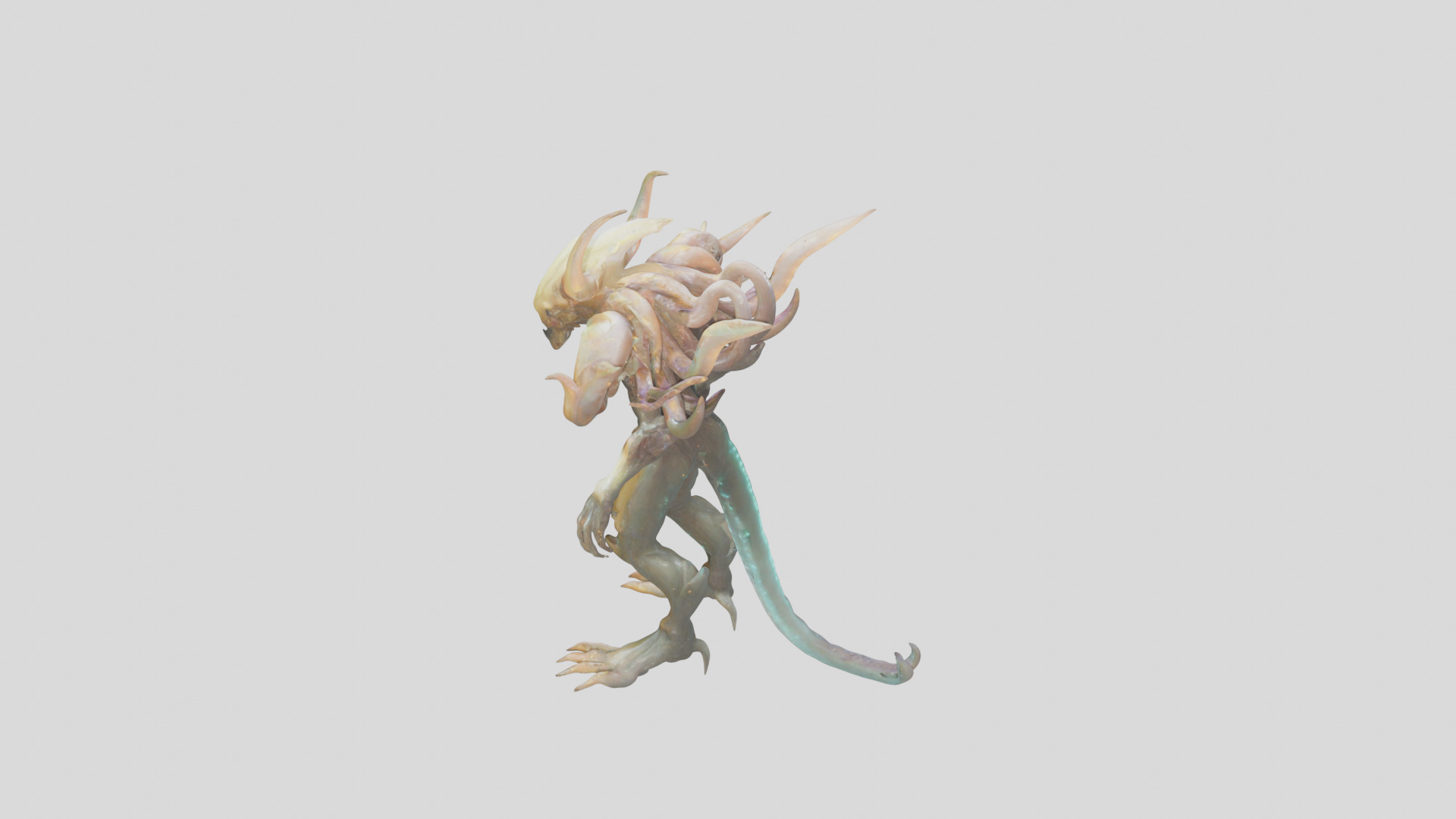 Fantasy Alien Character Monster Low-poly 3D model_20
