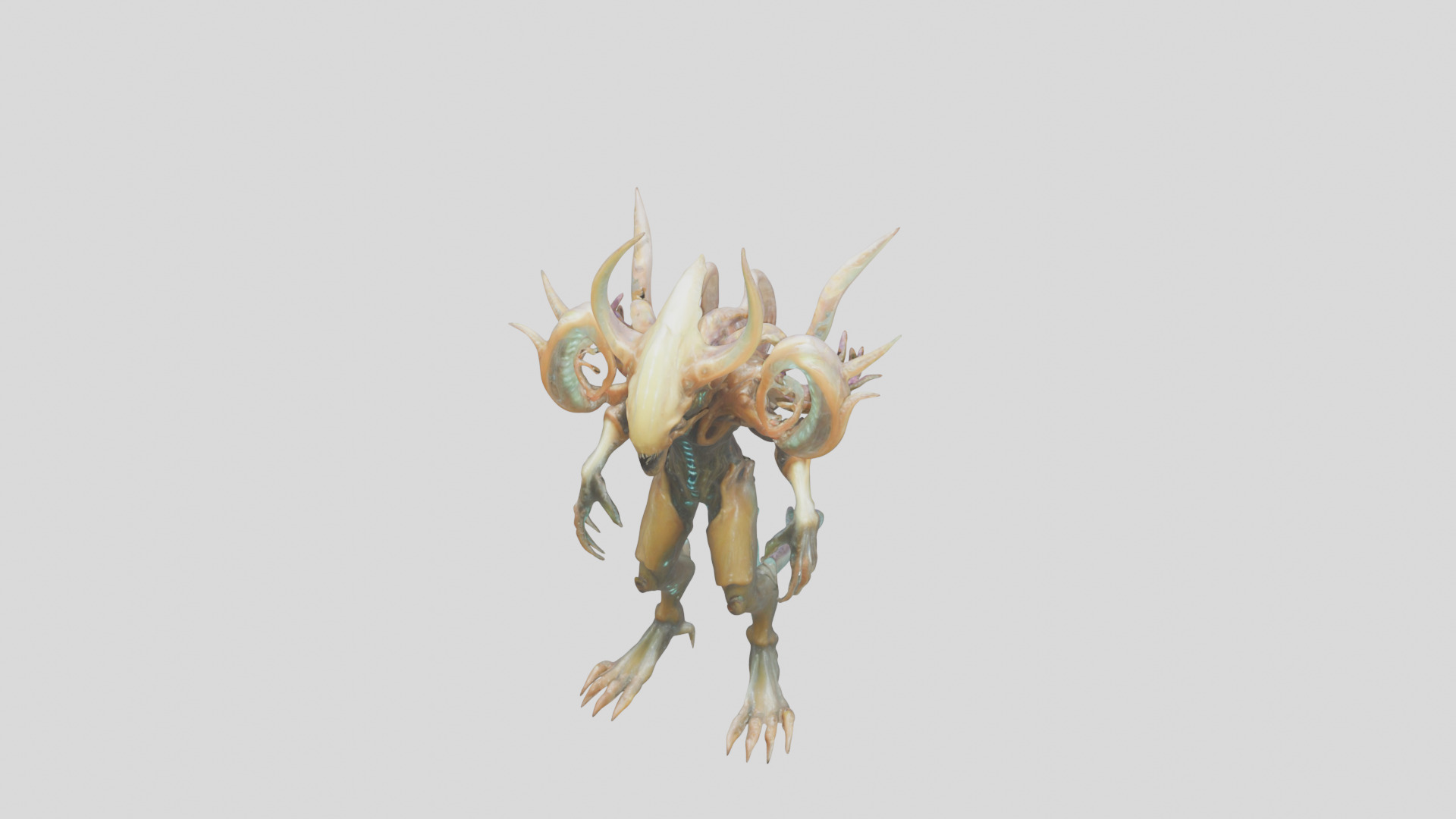 Fantasy Alien Character Monster Low-poly 3D model_24