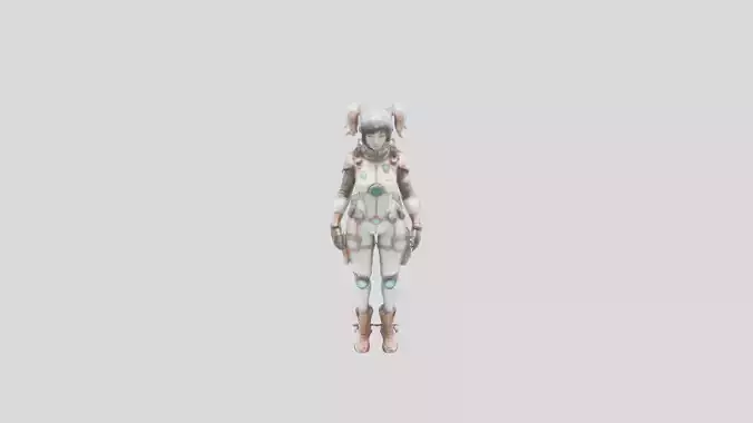 Futuristic Sci-Fi Human 3D Model