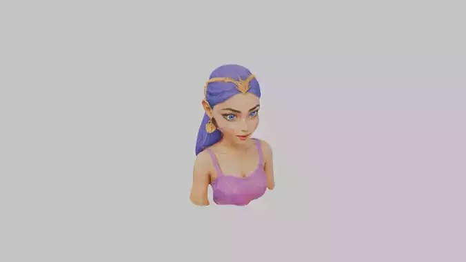 Stylized Female Cartoon Character