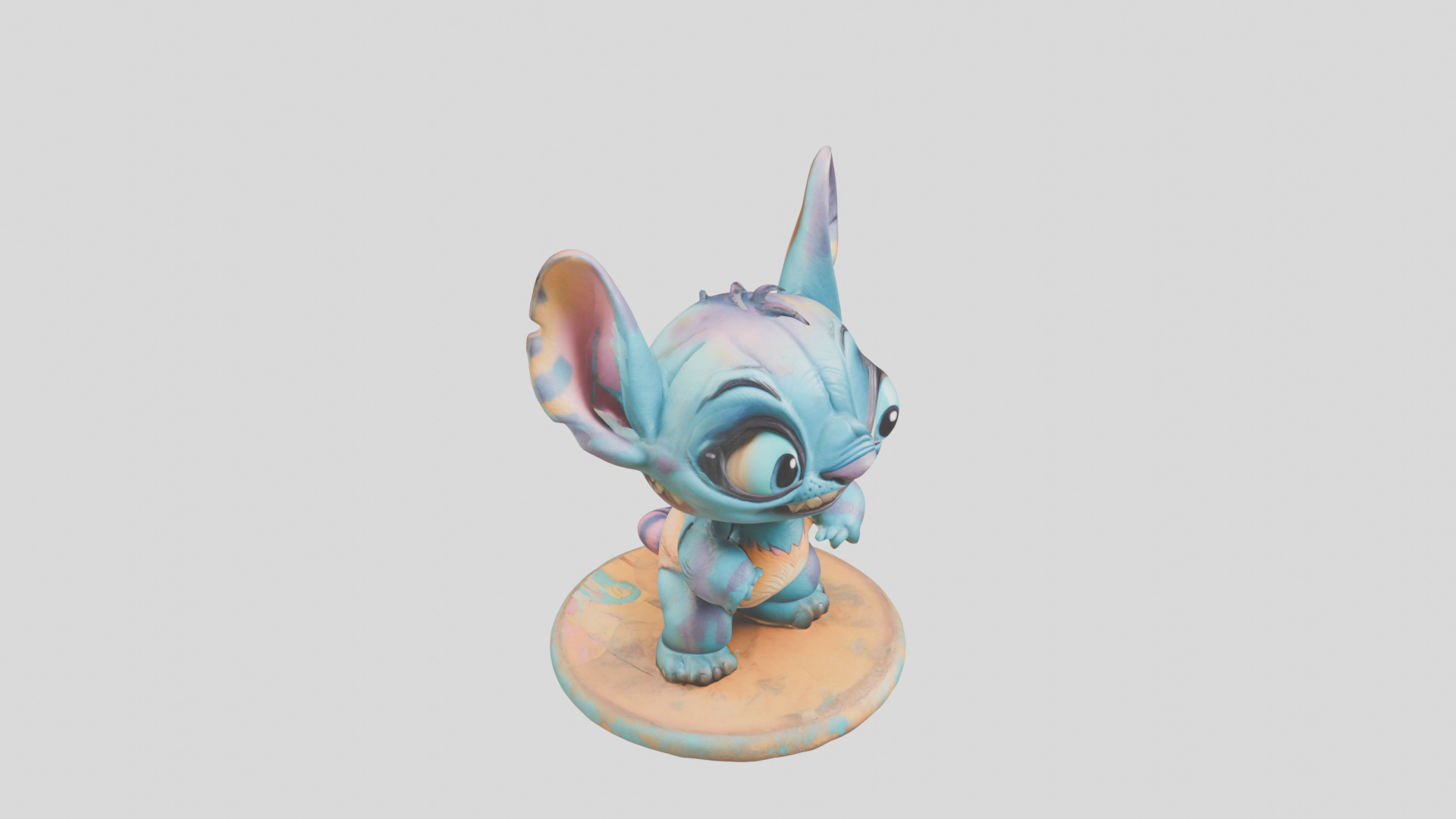 Cute Lowpoly Chibi Creature Low-poly 3D model_26