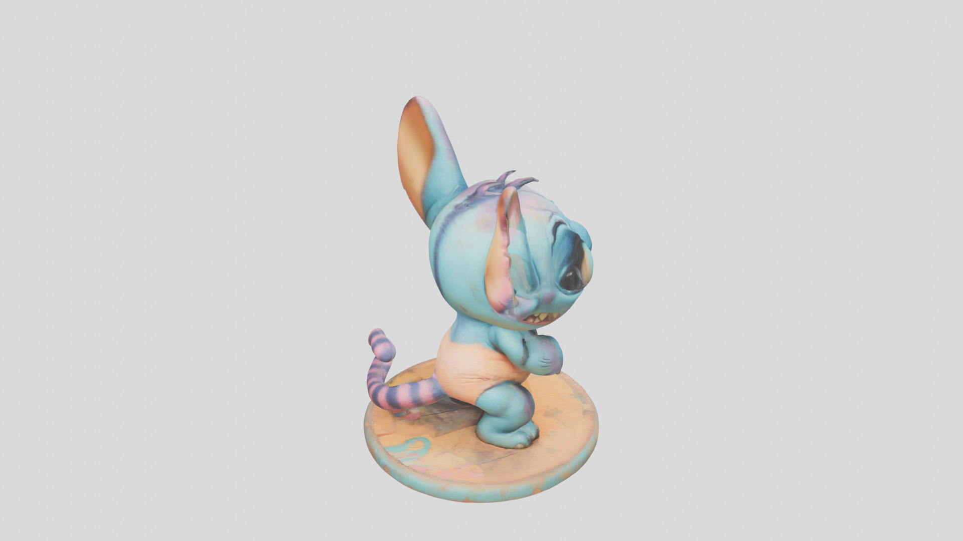 Cute Lowpoly Chibi Creature Low-poly 3D model_29