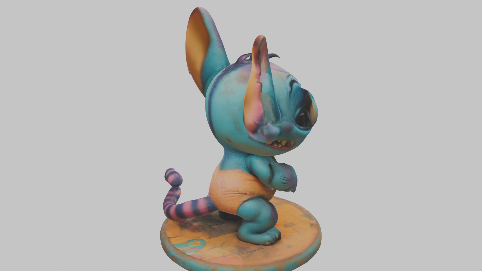 Cute Lowpoly Chibi Creature Low-poly 3D model_11