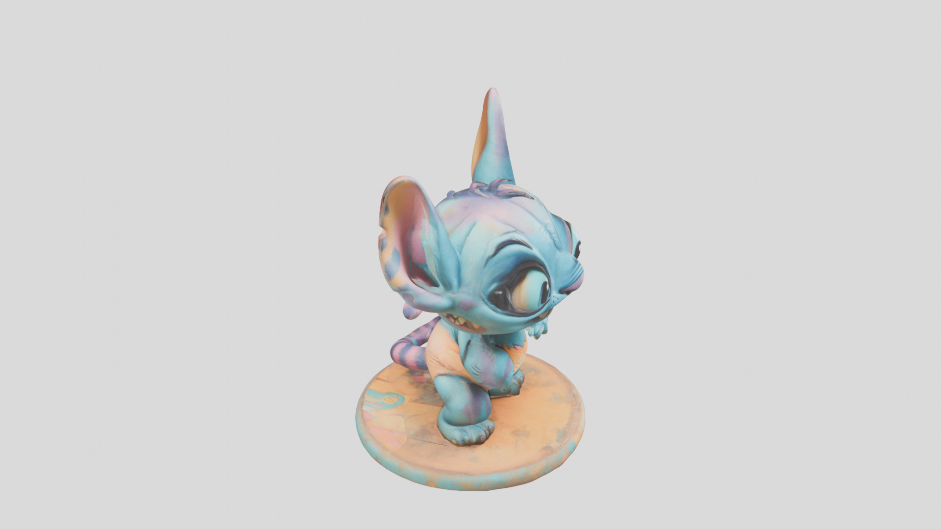 Cute Lowpoly Chibi Creature Low-poly 3D model_27