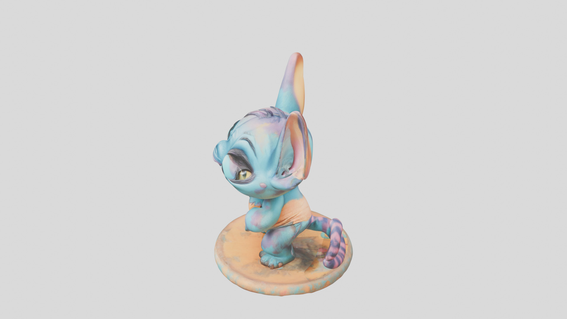 Cute Lowpoly Chibi Creature Low-poly 3D model_21