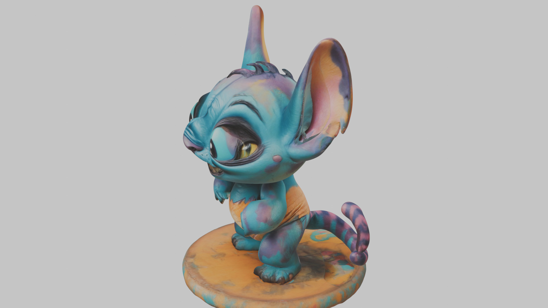 Cute Lowpoly Chibi Creature Low-poly 3D model_18