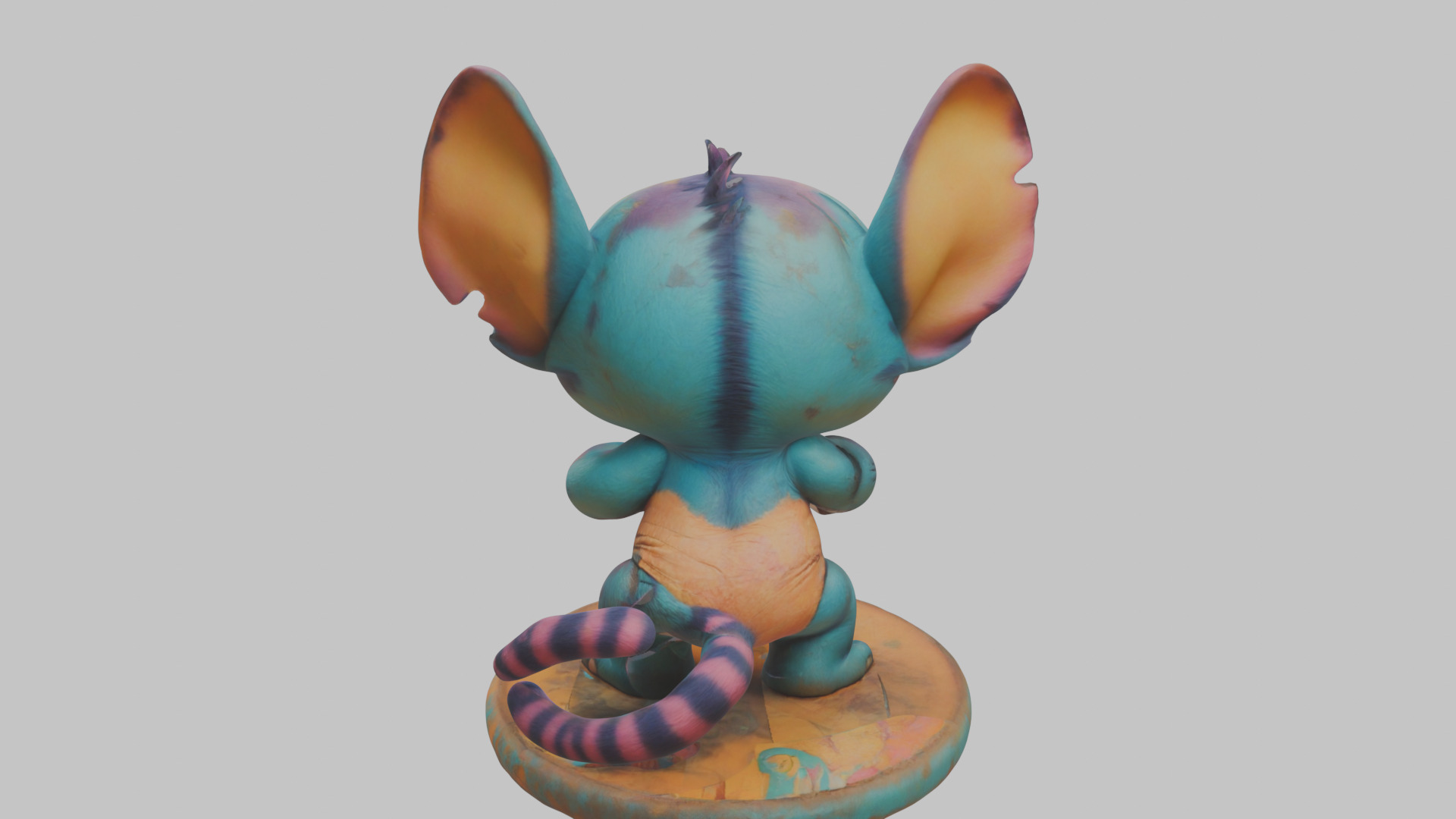 Cute Lowpoly Chibi Creature Low-poly 3D model_12