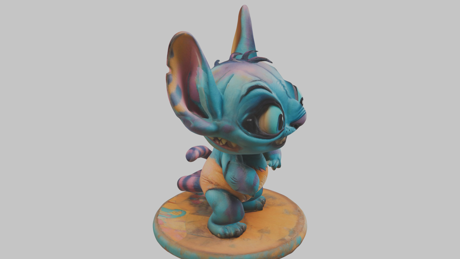 Cute Lowpoly Chibi Creature Low-poly 3D model_17