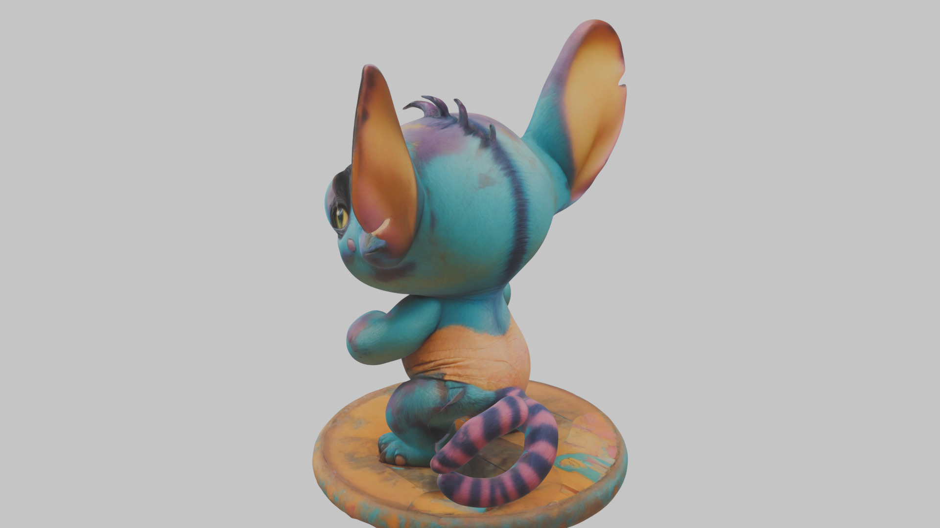 Cute Lowpoly Chibi Creature Low-poly 3D model_10