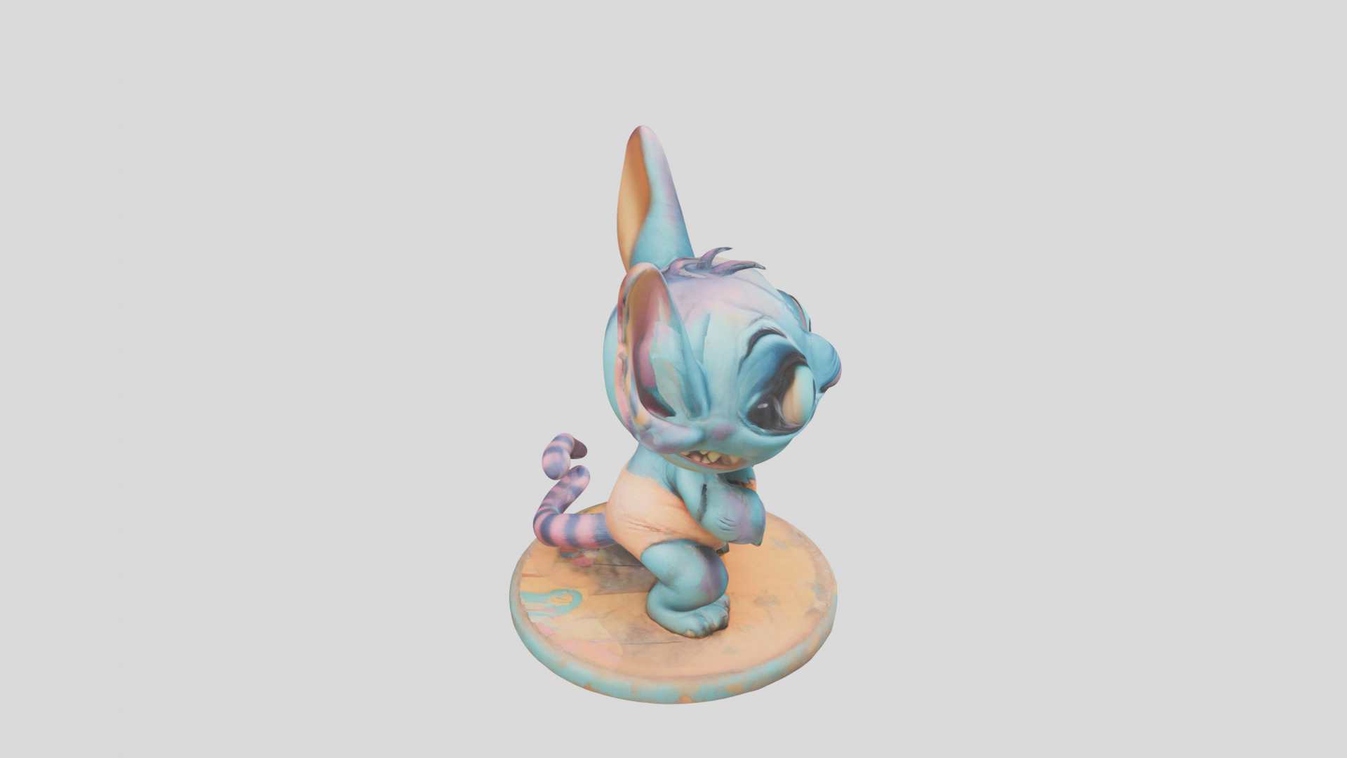 Cute Lowpoly Chibi Creature Low-poly 3D model_28