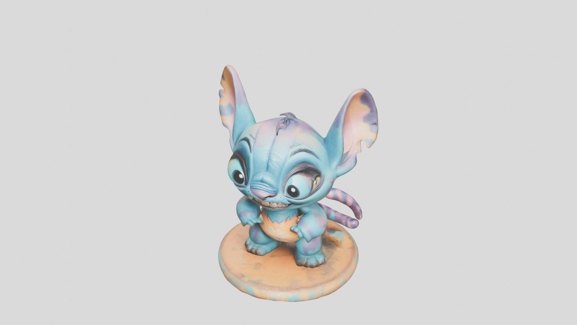 Cute Lowpoly Chibi Creature Low-poly 3D model_24