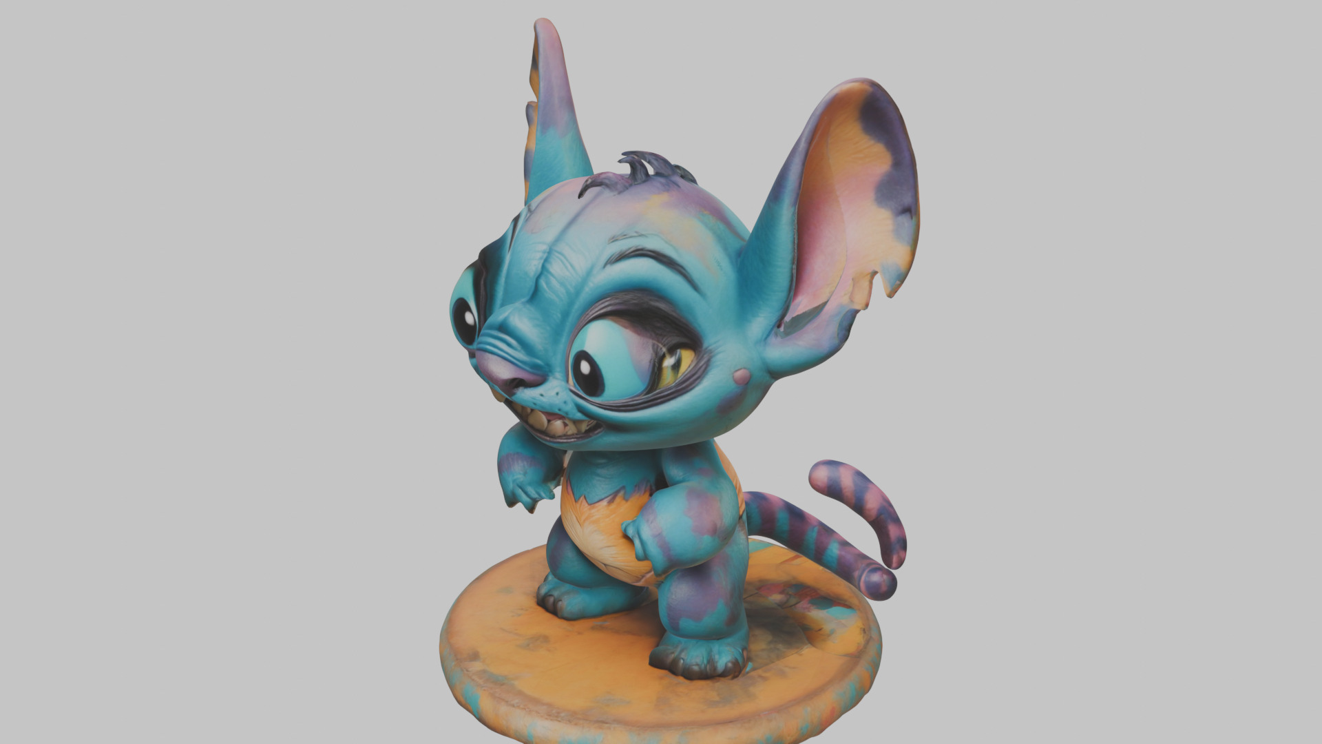 Cute Lowpoly Chibi Creature Low-poly 3D model_14
