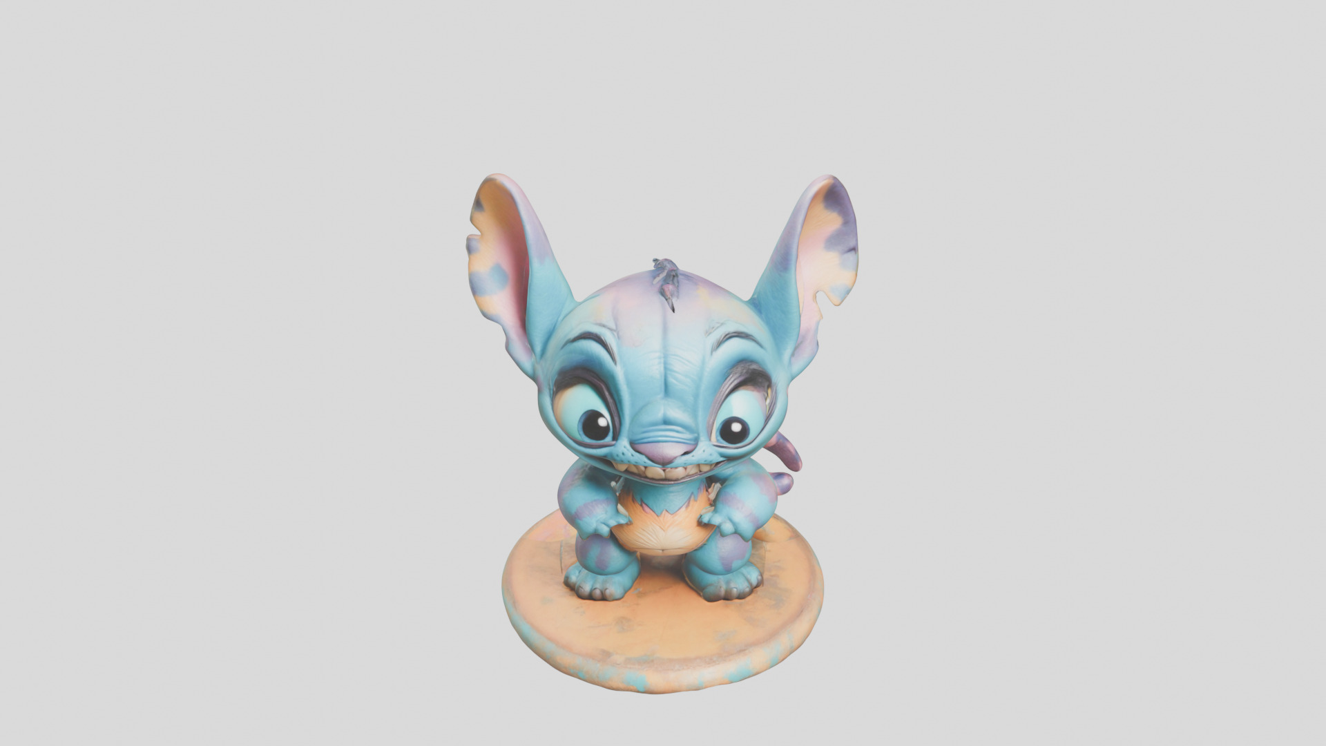 Cute Lowpoly Chibi Creature Low-poly 3D model_2
