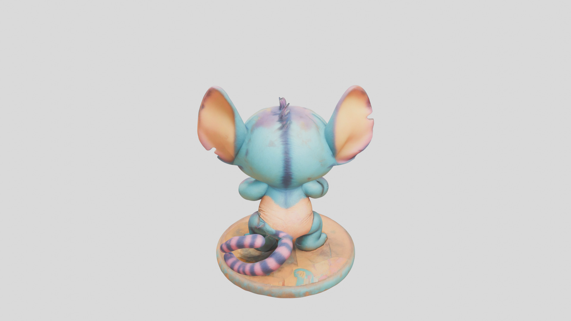 Cute Lowpoly Chibi Creature Low-poly 3D model_32