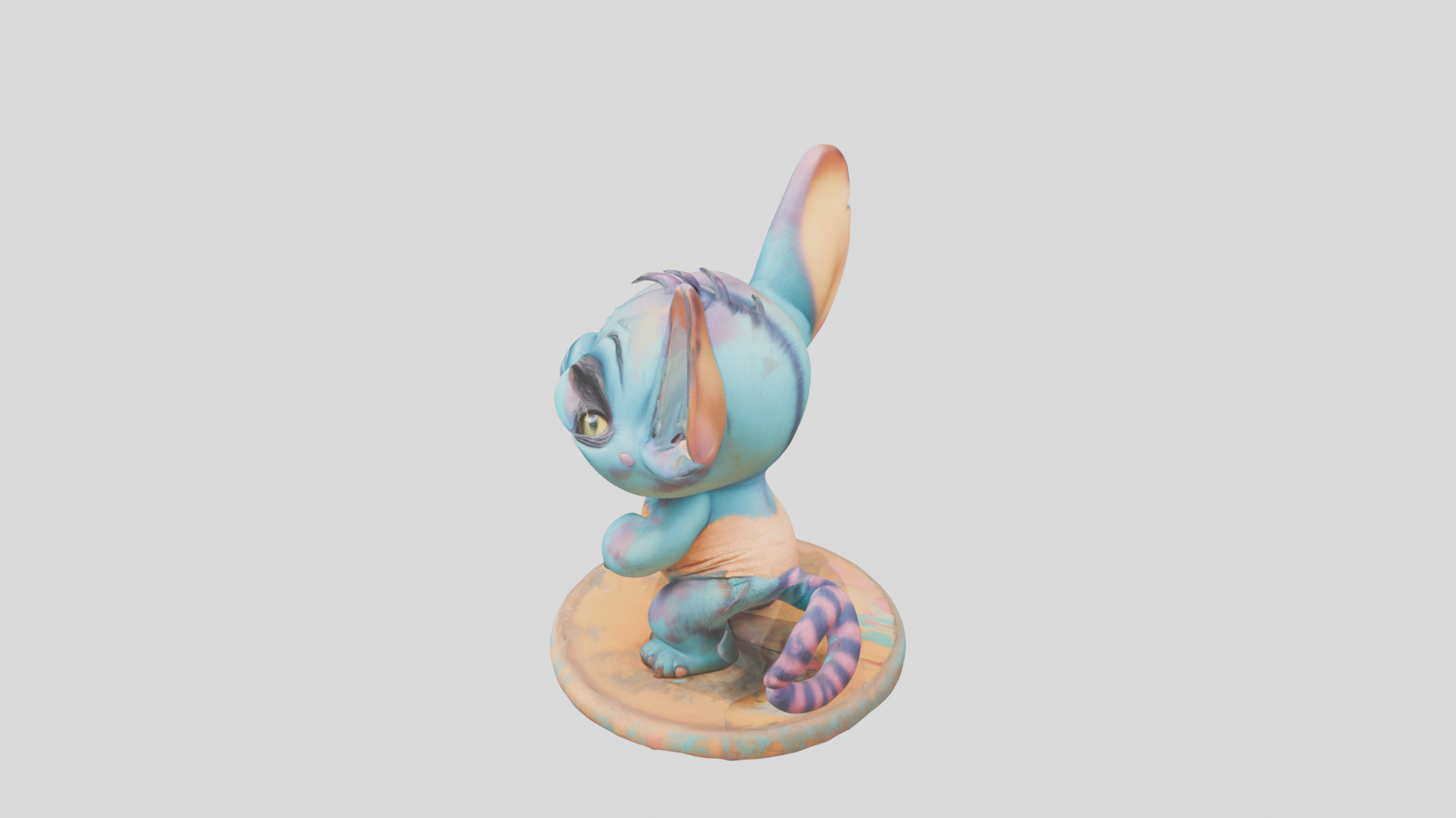 Cute Lowpoly Chibi Creature Low-poly 3D model_20
