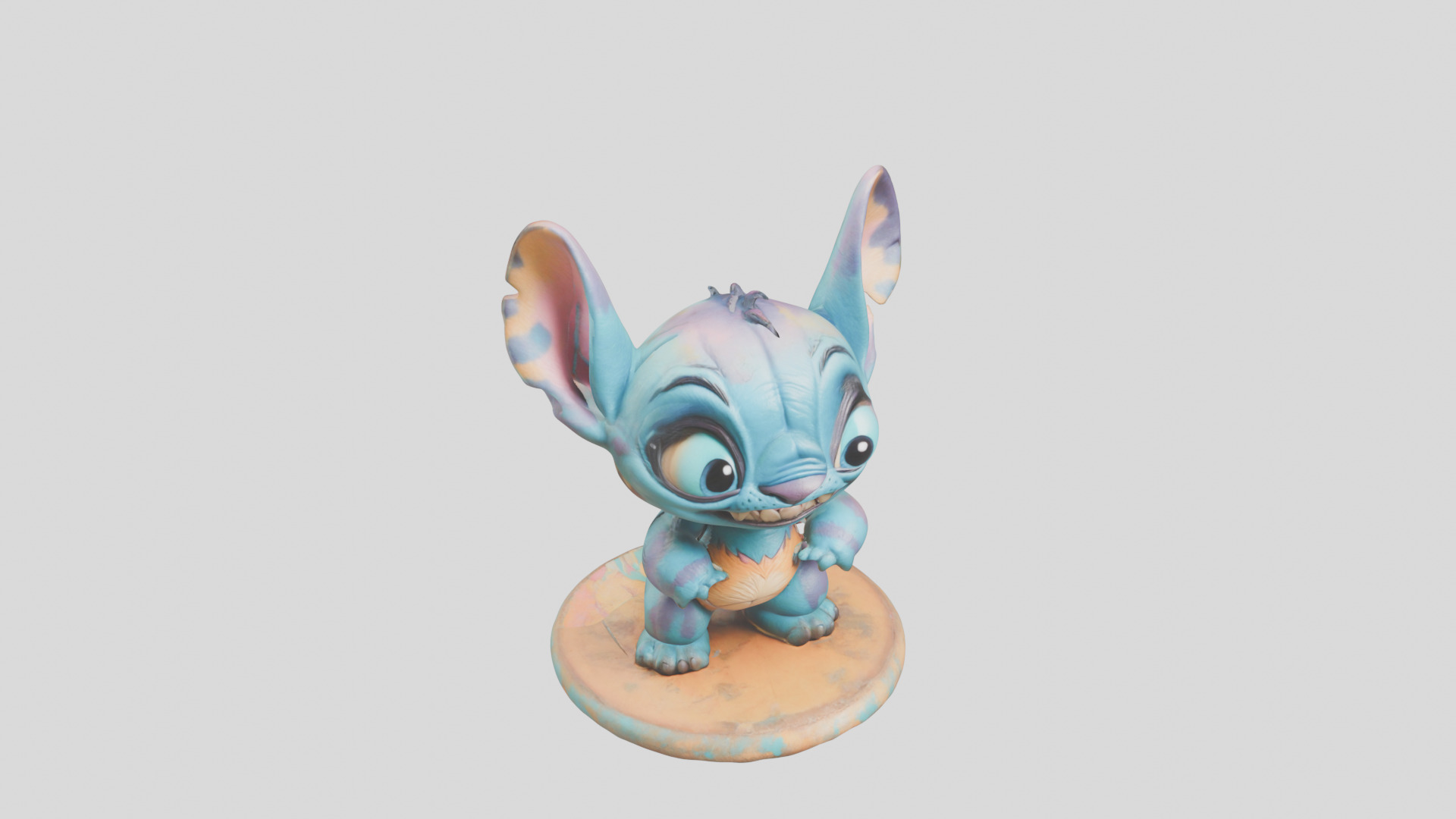 Cute Lowpoly Chibi Creature Low-poly 3D model_25